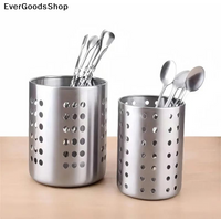 New 1Piece Steel Stainlesscylindrical Chopstick Cutlery Storage Box Suitable For Home Kitchens, Restaurants, And Dormitories