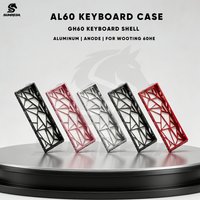 SUMREDA AL60 Wooting 60HE Holy60 Hollow Aluminum Keyboard Shell 60% Layouts GH60 Keyboard Case For Gateron GT60 RAKKA Keyboard