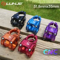 AliExpress LUNJE CNC Bike Stem 35mm Mtb Bicycle Bridge 31.8mm Handlebar Riser Aluminium Alloy Power