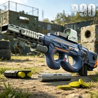 Fully Automatic EVA Soft Bullet Toy Gun P90/M416 Continuous Firing Assault Rifle Model Outdoor Shooting Games Christmas Gifts