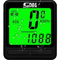 AliExpress 1PC Waterproof Wireless Bike Computer Chinese/English Green Backlit Odometer for MTB Road Bike Cycling Code Table