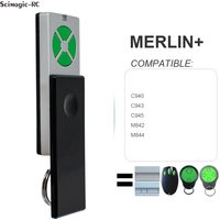 Merlin Remote Control For C940 C943 C945 CM128 CM842 CM844 E940M E945M E950M Garage Door Opener 433.92MHz Transmitter Keyfob