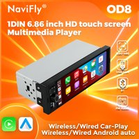 NaviFly 1 Din 6.86 Inch Touch screen Car Radio BT Music Handsfree MP5 Player TF USB TP-C Charging Auto Video Audio System image 4