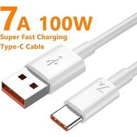 7A 100W Type C USB Super Fast Charging Cable for Huawei Mate 60 50 Pro P60 Nova 9 10 Honor Xiaomi Redmi POCO USB C Charger Cord