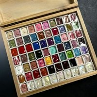 70Grids/Box Solid Pat Painting Gel Semi Permanent Soak Off UV LED High Saturation Popular Semi-Solid Nail Art DIY Nail Polish