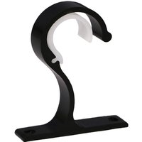 Curtain Rod Aluminum Alloy Thickened Single Bracket Top Mounting Bracket Roman Rod Top Assembly Hook Support Base
