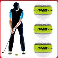 3Pcs Professional Golf Balls 360° Track Line 2 Layer Flight Training Sport Balls High Elasticity Long Distance Golf Accessories