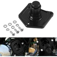 1 Pcs Motorcycle Black CNC Solenoid Cover Push Button Starter Fit For Harley Big Twin Cam 1991-UP