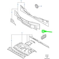 A30F-Car Rear Vent Air Outlet Grille YF1A-54280B62-AE For Ford Focus Fiesta Ecosport Metrostar MK3 05-18 Outside Ventilation