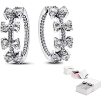 Pandora 925 Sterling Silver Earrings Women's Silver