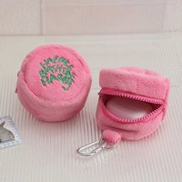 Mini Plush Cake Storage Bag Cartoon Cute Zero Wallet Earphone Data Cable Small Bag