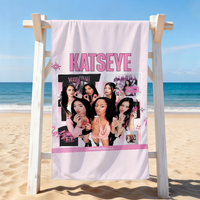 Girl group K-KatseyeS Towel Drying Bath Towel Applicable To Light Swimming Camping Yoga Beach Out
