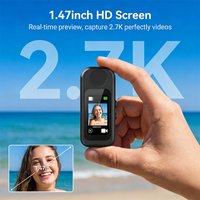 Vandlion A83 Action Camera 2.7K 1000mAh Thumb Camcorders 1.47" IPS Touch Screen WiFi Short Range View Photo Shooting & PC Webcam