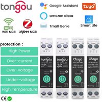 TUYA WiFi/ZigBee MCB Smart Circuit Breaker Over Current Under Voltage Protection Power Metering 1-63A Remote Control Switch