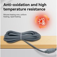 EU/US/UK/AU Plug 110V~220V Silicone Rubber Reptiles & Amphibians Heating Cable Vivarium Bottom Pet Room Warming 15W 25W 40W 80W