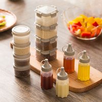 3 Pcs Mini Squeeze Bottle Salad Dressing Containers Outdoor Portable Barbecue Kitchen Tool