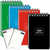 20pcs 4 Color A7 Mini Notebook To Do List University Notebooks Notepad Sketchbook Diary Travelers Planner Binder Office Journal