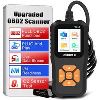 V318 OBD2 Scanner Color Screen Diagnostic Tool Multilingual Engine Fault Code Reader Battery Tester Full-Function Diagnostic