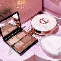 Charlotte Tilbury Micro Light Powder Cushion Flawless Moisturizing Four Color Palette Fine Powder Texture Heart Powder Blusher