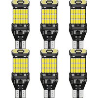 6PCS T15 W16W 921 912 T16 T10 902 LED Bulbs High Power 45pcs 4014SMD Super Bright 1200LM Replace for Car Reversing Light White