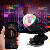 7 Colors Strobe Disco Light Sound Activated Stage with Remote Control Ball Lamps for Home Room Parties Kids Birthday Wedding Bar