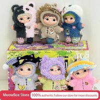 Genuine Wakuku Handmade World Series V4 Blind Box Kawaii Vinyl Face Keychain Mystery Box Hippers Toys For Girl Cute Stuff Gift