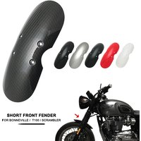 Motorcycle Short Front Fender Mask Splash Mudguard Fairing Fit For Bonneville Scrambler T100 For Thruxton 900 2001-2016 2015
