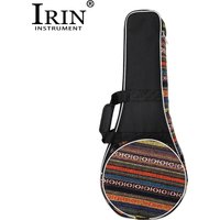 IRIN Mandolin Case Mandolin Oxford Gig Bag With Adjustable Shoulder Strap Colorful Striped Handbag Stringed Instrument Backpack
