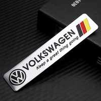 3D Aluminum Emblem Car Trunk Body Car Side Fender Decoration Valve Cap For Volkswagen Racing Golf R B6 CC MK4 Jetta Bora Tiguan