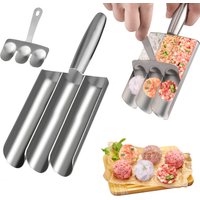 3-in-1 Meatball Maker Tool with A Meatball Scoop Made of Stainless Steel Is Used for Quickly Making Round Pastries Cooking Tool