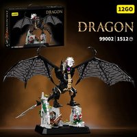 MOC Black Dragon Series Building Blocks Handmade DIY Series MOC Assembly Toy Educational DIY Assembly Toys Birthday Gift