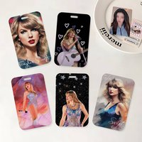 Singer T-Taylor S-Swift ID Badge Holder With Lanyard Neck Strap For Office School Name Card Credentials Case