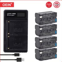 NP-F750 NP-F770 5200mAH Camera Battery+LED USB Dual Charger for Sony LED Video Light YN300Air IIQM91D CCD-RV100 TRU47E