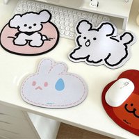 Small Rabbit Dog Mouse Pad Non-Slip Gaming Desktop Mouse Pad Anti-Scratch Gaming Mice Mat For PC Laptop Desktop Home Decor