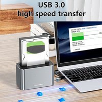 BLUEENDLESS SAS To USB 3.0 Hard Drive Docking Station 5Gbps High-Speed Adapter, Supports 20TB For 2.5/3.5 Inch SATA/SAS