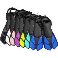 QYQ Frog Shoes Adult Fins with Adjustable Buckles Open Heels Designed for Snorkeling Scuba Diving