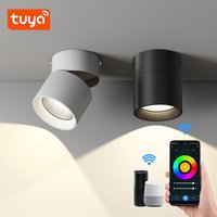 Smart RGBCCT LED Ceiling Spotlight 360° Adjustable COB Downlight Stepless Dimmable Compatible with Alexa & Google Assistant