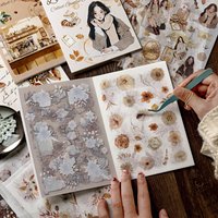 Cartoon Decorative DIY Scrapbooking Stickers Laptop Vintage Journal Photocard Sticker Book Kids Gift School Stationery Sticker