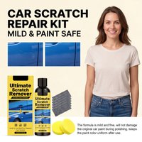 Car Scratch Repair Kit Universal Paint Care Polish Rubbing Compound Spray Remover With Sponge Cloths Pack Universal Car Paint