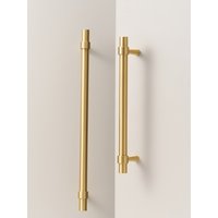 Nurlin Solid Brushed Antique Brass Bronze 500mm 19.5'' Inch Pull Cabinet Knobs T bar Funiture Wardrobe Appliance Handle
