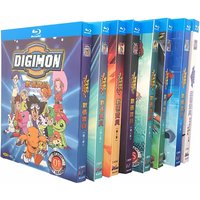 BD Blu-ray Anime Digimon Seasons 1–7 Plus 17 Theatrical Films Complete Box Set with Mandarin Cantonese and Japanese Audio