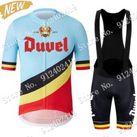 AliExpress NONE Belgium Duvel Team 2025 Cycling Jersey Set Men Summer Beer Clothing Road Bike Shirts Suit Bicycle Bib Shorts MTB Wear Maillot