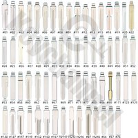 66pcs Car Flip Key Blank KD Remote Blade TOY43 TOY48 HU66 HU92 VA2 HU83 HON66 MIT11 Blank for Peugeot Fiat Renualt GM Golf Ford