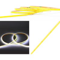 3mm Super Slim COB LED Strip Light 400LEDs/m Flexible Linear Light For Room Decoration Computer Car 12V 24v Adhesive Ribbon