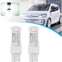 2Pcs W21/5W T20 7443 LED Bulb Lamp CANBUS No Error for VW Up! Caddy MK4 Touareg 7P Beetle 2016 Skoda Daytime Running DRL Lights