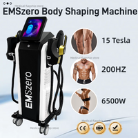 EMSZERO Body Sculpt Machine 15Tesla 6500W 200Hz EMS Muscle Stimulator Fat Reduction Slimming Beauty Equipment