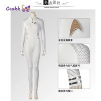 Star Strange New Worlds Nurse Christine Chapel Cosplay Costume Sick Crew Member Number One Uniform Battle Jumpsuit with Badge