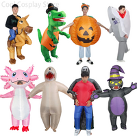Halloween Funny Activities Inflatable Costumes Cute Cartoon Animal Blow Up Outfits Festival Performance Dress Up Stage Props