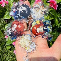 Game Identity Ⅴ Frederick Kreiburg Composer Andrew Kreiss Grave Keeper Cosplay Costumes Anime Keychain Accessories Pendant
