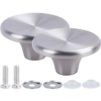 2PCS Dutch Oven Knob, Stainless Steel Pot Lid Replacement Knob for Le Creuset/ for Aldi/ for Lodge, Knob Pot Lid Handle